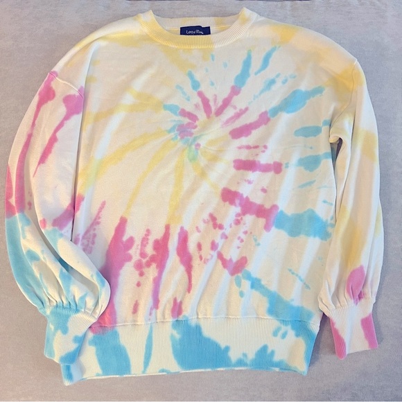 Lea & Viola Crewneck Sweater Tie Dye Size Small - Picture 3 of 6